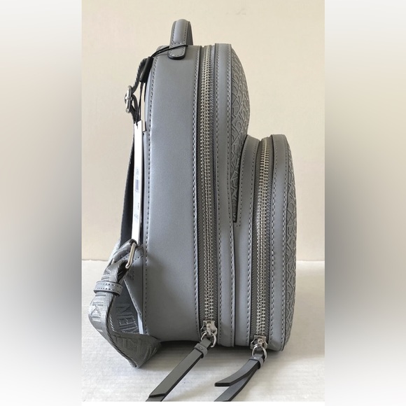 New Calvin Klein Estelle Debossed Monogram Logo Backpack Grey - Picture 5 of 6